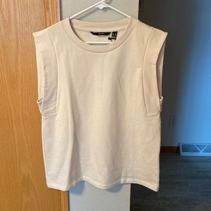 Vero Moda cream sleeveless top